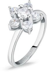 Morellato Bájos ezüst gyűrű virággal Tesori SAIW127 52 mm