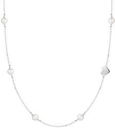 Preciosa Romantikus nyaklánc folyami gyöngyökkel és szívvel Pearl Passion 6156 01