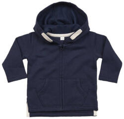 BabyBugz Bébi Kabát Kapucnis Hosszú ujjú BabyBugz Baby Hoodie -18-24 hónapos, Nautical Navy