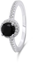 Brilio Silver Bájos ezüst gyűrű cirkónium kővel RI054WBC 58 mm