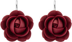 Troli Bordó lógó virág alakú fülbevaló True Bordo