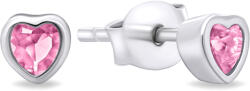 Brilio Silver Gyengéd ezüst szív fülbevalók cirkónium kővel EA599WP