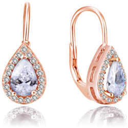 Beneto Aranyozott fülbevaló színtiszta cirkónium kövekkel AGUC2231-ROSE