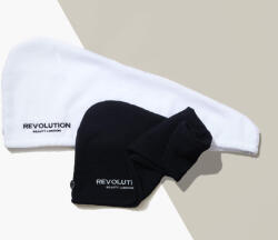 Revolution Haircare Elasztikus hajturbán (Microfibre Hair Wrap) Coral/White