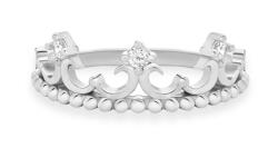 Brilio Silver Eredeti ezüst gyűrű Korona RI115W 50 mm