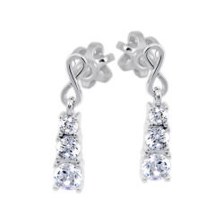 Soliter Brilio Stílusos fehér arany fülbevaló 239 001 01187 07