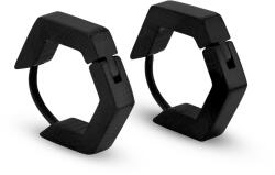 Troli Fekete karika fülbevaló KS-158