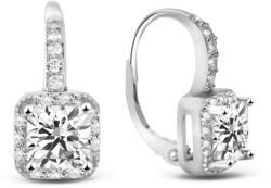 Beneto Varázslatos ezüst fülbevaló cirkónium kövekkel AGUC2699