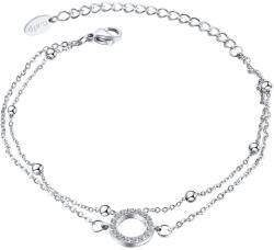 CRYSTalp Stílusos acél karkötő karikával 22147. E