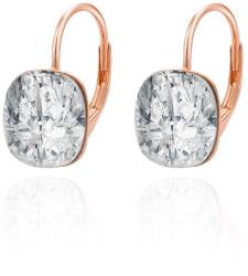 Beneto Stílusos bronz fülbevaló cirkónium kövekkel AGUC2670-ROSE