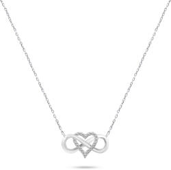 Brilio Silver Romantikus ezüst nyaklánc cirkónium kővel NCL78W