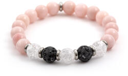 Agato Beneto Gyöngy karkötő lávakőből, jadeitből és kristályból MINK35/17