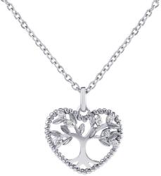 Silvego Ezüst nyaklánc medállal Életfa szívben Zethar JJJ0971N