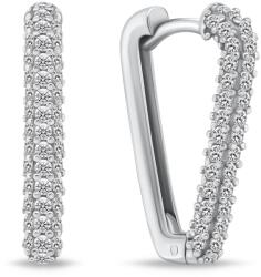 Brilio Silver Időtálló ezüst fülbevaló cirkónium kövekkel EA873W