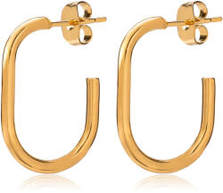 Troli Időtlen, aranyozott ovális fülbevaló