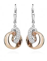 Silver Cat Stílusos bicolor fülbevaló cirkónium kövekkel SC445