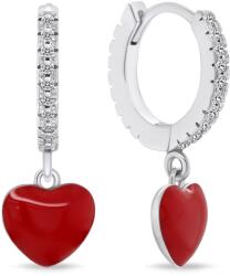 Brilio Silver Romantikus ezüst fülbevaló Szív EA761WR