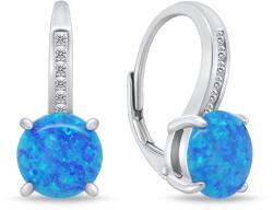 Brilio Silver Bájos ezüst fülbevaló cirkónium kövekkel és szintetikus opálokkal EA932WB