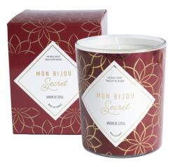 Troli Illatgyertya 40h ékszerrel Lótuszkert CCOFL100