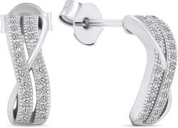 Brilio Silver Gyönyörű ezüst fülbevaló cirkónium kővel EA589W