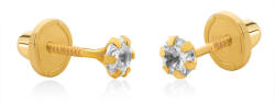 Brilio Sárga arany apró csillogó fülbevaló 14/178.361/17ZIR
