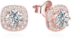 Beneto Elegáns bronz fülbevaló cirkónium kövekkel AGUP3347-ROSE