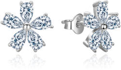 Beneto Gyengéd ezüst fülbevalók Virágok AGUP3297