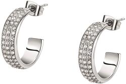 Morellato Elegáns acél fülbevaló kristályokkal Creole SAVN02