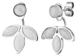 Vuch Modern acél fülbevaló fehér türkizzel 2 az 1-ben FÜLBEVALÓ E MOON LILIES