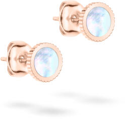 Tamaris Bájos bronz fülbevaló gyöngyházzal Mop Coin TJ-0429-E-07