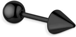 S'Agapõ Piercing fekete single fülbevaló Rogue SRG23 - 1 db