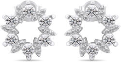 Brilio Silver Bájos ezüst fülbevaló átlátszó cirkónium kövekkel EA593W