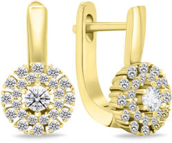 Brilio Silver Csodálatos aranyozott fülbevalók cirkónium kövekkel EA674Y