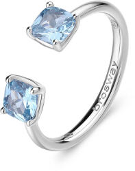 Brosway Nyitott ezüst gyűrű cirkónium kövekkel Fancy FCL11 58 mm