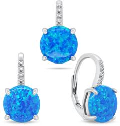 Brilio Silver Bájos ékszerkészlet szintetikus opálokkal SET250WB