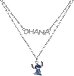 Disney Dupla ezüst nyaklánc Stitch Lilo & Stitch NS00059SRHL-17. CS (lánc, medál)