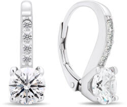 Brilio Silver Egyedi ezüst fülbevaló átlátszó cirkónium kövekkel EA406W
