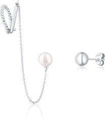 JwL Luxury Pearls Aszimmetrikus fülbevaló valódi gyönggyel JL0747
