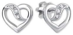 Soliter Brilio Romantikus fehér arany fülbevalók Szívecske 745 239 001 00909 0700000
