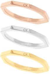 Calvin Klein Bájos acél gyűrű szett 35000509 54 mm