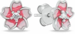 Brilio Silver Ezüst virág fülbevaló cirkónium kövekkel EA1117WP