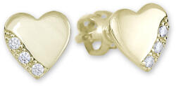 Soliter Brilio Arany szív és kristály fülbevaló 239 001 01071