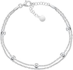 Brilio Silver Dupla ezüst karkötő golyókkal BRC107W