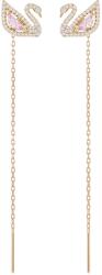Swarovski Bronz hattyú fülbevaló 2 az 1-ben Dazzling Swan 5469990