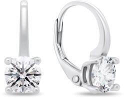 Brilio Silver Minimalista ezüst fülbevaló cirkónium kövekkel EA939W
