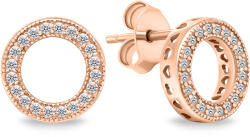 Brilio Silver Időtlen bronz fülbevaló cirkónium kövekkel EA607R
