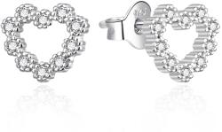 Agato Fényes ezüst fülbevaló Szívek AGT-E206PW