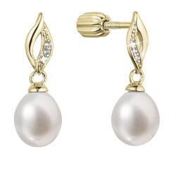 Evolution Group - Pavona Evolution Group Bájos aranyozott fülbevaló valódi folyami gyönggyel 21104.1B