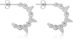 Troli Jellegzetes acél karika fülbevaló VAAXF373S