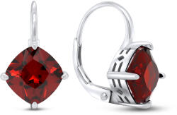 Brilio Silver Divatos ezüst fülbevaló piros cirkónium kövekkel EA304WR